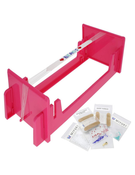 Kit de Telar de Cuentas LoomEEZ The Beadsmith - Ajustable, 3 Longitudes