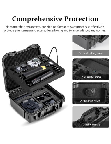 Funda Impermeable Dura para GoPro Hero 13/12/11/10/9/8