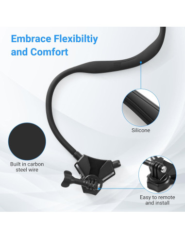 Soporte de Cuello Ajustable STARTRC para GoPro Hero 13/12/11/10