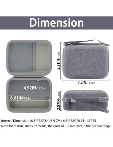 Funda de almacenamiento dura Khanka para soplador Wolfbox MF100