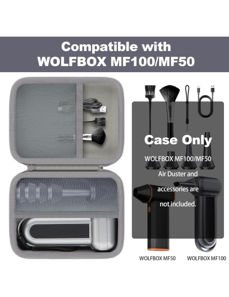 Funda de almacenamiento dura Khanka para soplador Wolfbox MF100