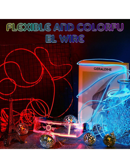 Luces LED Neon Portátiles Konohan 6 Piezas 5m Batería