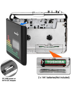 Reproductor de Cinta Cassette Portátil BlumWay a MP3 USB 2