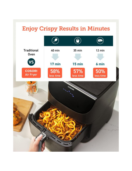 Freidora de Aire COSORI CP168-AF 5.8L 13 Funciones Negra