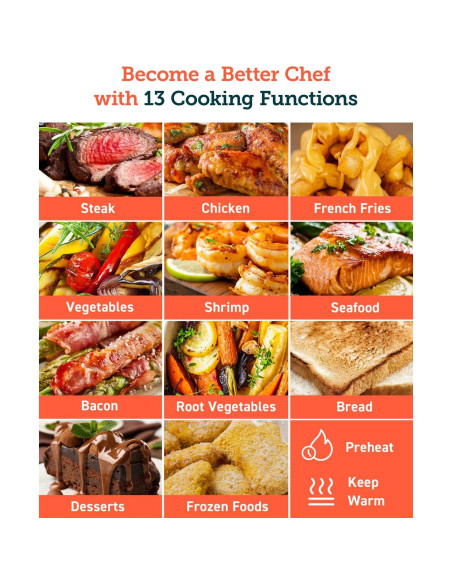 Freidora de Aire COSORI CP168-AF 5.8L 13 Funciones Negra