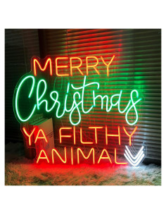 Señal de Neón Felices Fiestas ZPLNOSIN 70.1x58.9cm LED