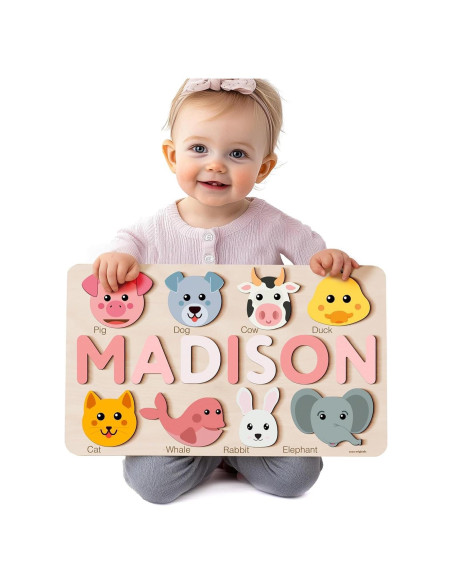 Rompecabezas Personalizado Zuzu Puzzle con Animales 37x23cm Rompecabezas Personalizado Zuzu Puzzle con Animales 37x23cm