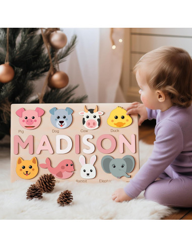 Rompecabezas Personalizado Zuzu Puzzle con Animales 37x23cm