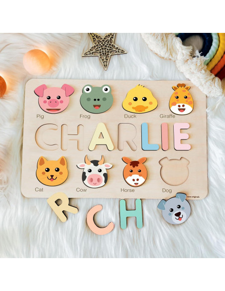 Rompecabezas Personalizado Zuzu Puzzle con Animales 37x23cm Rompecabezas Personalizado Zuzu Puzzle con Animales 37x23cm