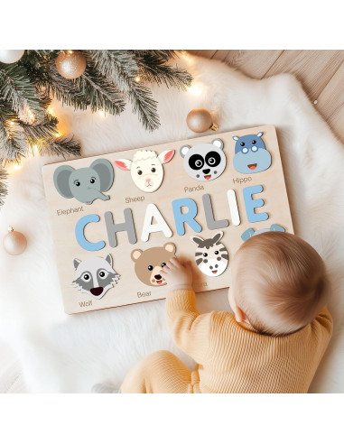 Rompecabezas Personalizado Zuzu Puzzle con Animales 37x23cm