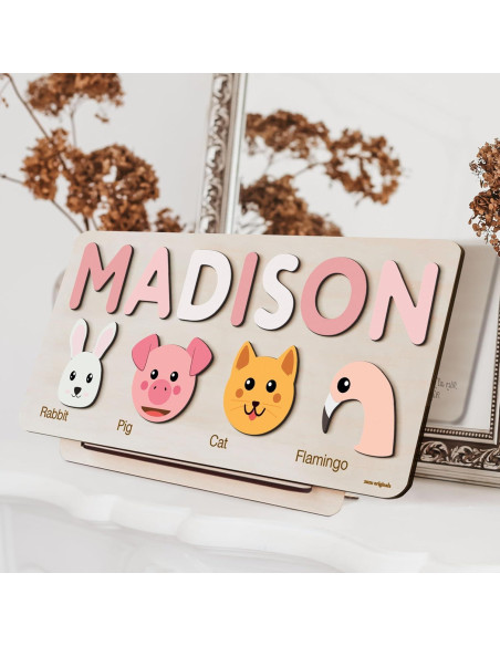 Rompecabezas Personalizado Zuzu Puzzle con Animales 37x23cm Rompecabezas Personalizado Zuzu Puzzle con Animales 37x23cm