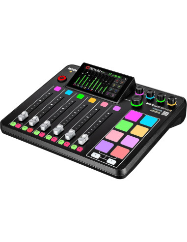 RODE RODECaster Pro II + 4 Auriculares + 4 Micrófonos + 64GB SD