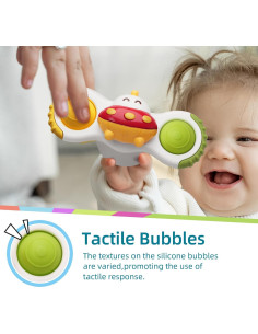 Juguetes de baño giratorios LiKee para bebés 12-18 meses 2