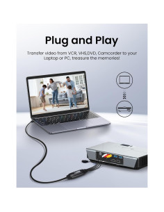 Convertidor de VHS a Digital Avedio Links 1080P USB RCA 2