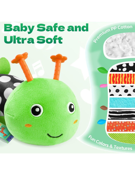 Juguete Sensorial Gato Musical HEMRLY Verde 0-6 Meses