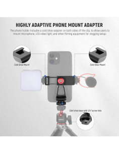 Soporte de trípode Neewer para teléfono ajustable 360 2