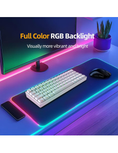 Teclado Mecánico IROK ND63PRO 60% RGB Intercambiable Blanco 2