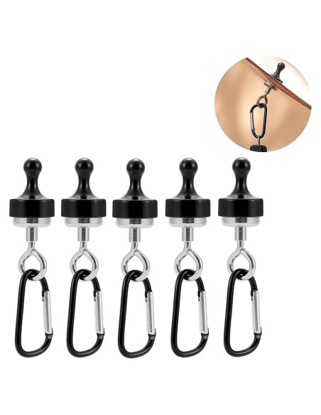 Ganchos Magnéticos Pxoerzy para Camping - 5 Unidades 6.8kg