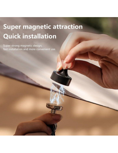 Ganchos Magnéticos Pxoerzy para Camping - 5 Unidades 6.8kg