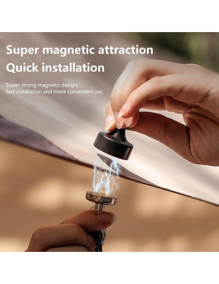 Ganchos Magnéticos Pxoerzy para Camping - 5 Unidades 6.8kg