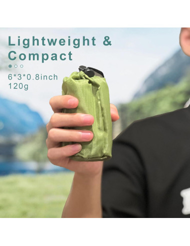 Bolsa de Dormir de Emergencia GJD 3 Piezas Mylar Térmico