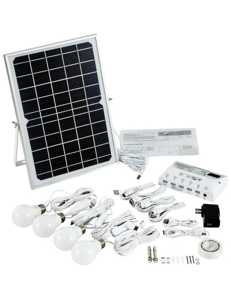 Luces Colgantes Solares LoveFindaHome con 4 Bombillas LED