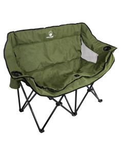 Silla de Camping Doble Wakeman Outdoor - Loveseat Plegable 226.8 kg