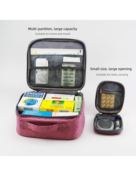 Bolsas de Primeros Auxilios TOPASION - 2 Tamaños, Impermeables