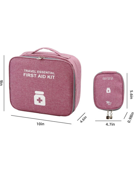 Bolsas de Primeros Auxilios TOPASION - 2 Tamaños, Impermeables