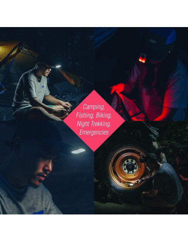 Linterna Frontal Recargable Claymore Capon 40B Tan LED USB-C