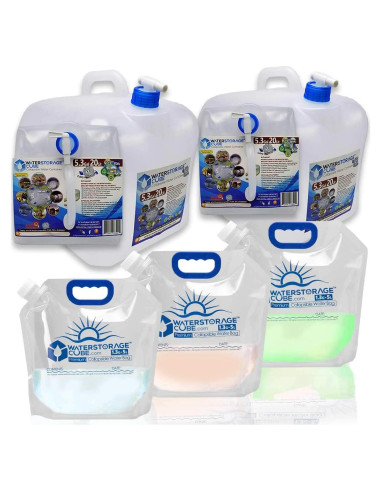 Contenedores de Agua Plegables WaterStorageCube 19.2L 5.3 Gal