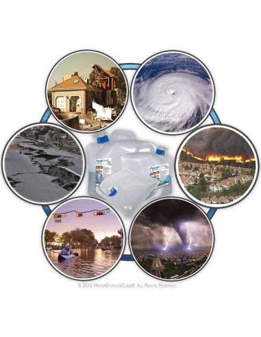 Contenedores de Agua Plegables WaterStorageCube 19.2L 5.3 Gal