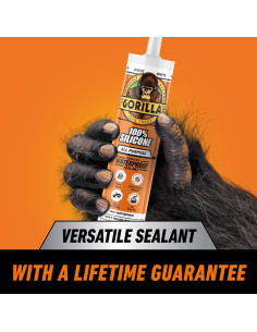 Sellador de Silicona Impermeable Gorilla 10oz Blanco Multiusos 2