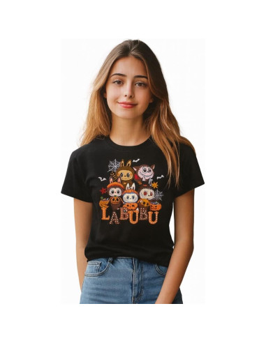 Camiseta Halloween Labu.buu Unisex Diseño Espeluznante