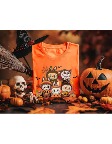 Camiseta Halloween Labu.buu Unisex Diseño Espeluznante