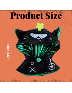 Chal de Muñeca Halloween Fukaisu 14cm Diablo Negro Verde 2