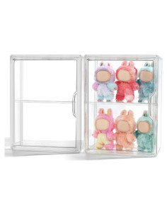 Caja de Exhibición Acrílica Wollibao para Figuras Labubu 35.5x26.7cm