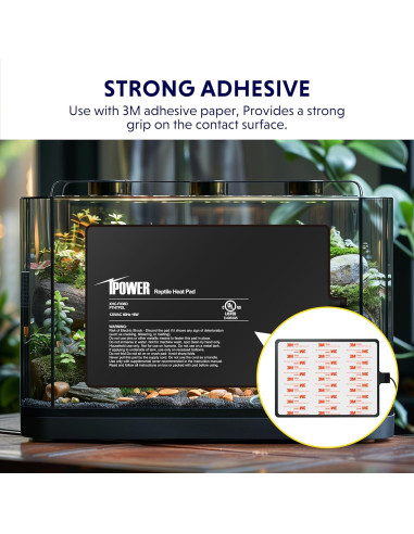 Almohadilla Térmica para Reptiles iPower 20x30 cm 16W