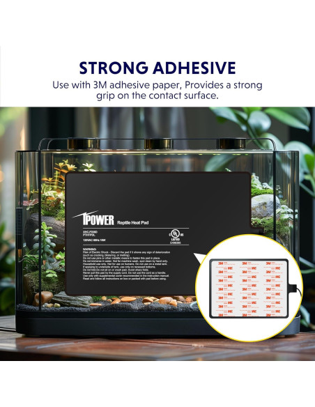 Almohadilla Térmica para Reptiles iPower 20x30 cm 16W