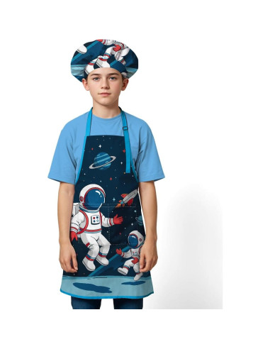 Conjunto de Delantal y Gorro de Chef Sandjest para Niños