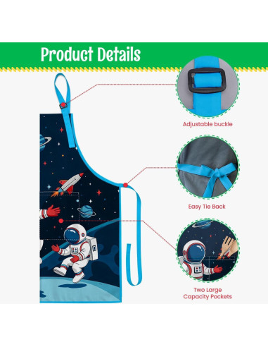 Conjunto de Delantal y Gorro de Chef Sandjest para Niños