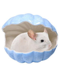Escondite Cerámica para Pequeños Animales XL Azul 24x18x20cm