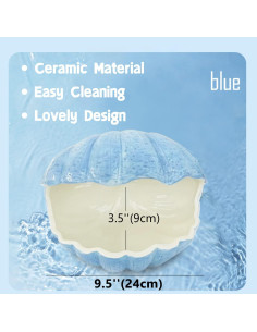 Escondite Cerámica para Pequeños Animales XL Azul 24x18x20cm 2