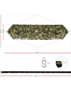 Hamaca Doble Tranquillo Uniki 2 Personas 226.8 kg Camo 2