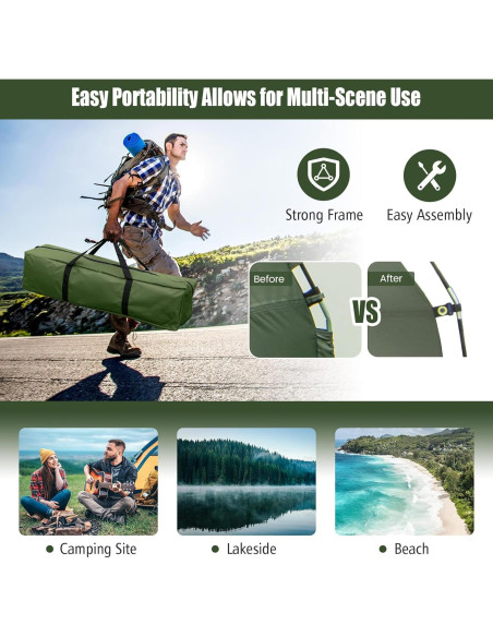 Tienda de Camping LDAILY Cot 5 en 1 para 1 Persona Tienda de Camping LDAILY Cot 5 en 1 para 1 Persona