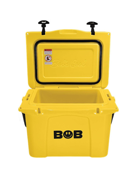 Enfriador Duro BOB EL ENFRIADOR CO 25Qt Amarillo Portátil