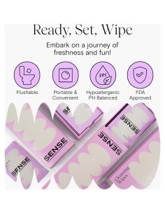 Toallitas Limpiadoras Sense - Paquete de 12 Toallitas pH Balanceado 2