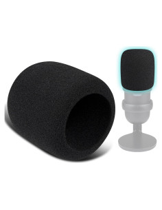 Filtros Pop para Micrófonos SOULWIT - 2 Pcs Espuma Negra