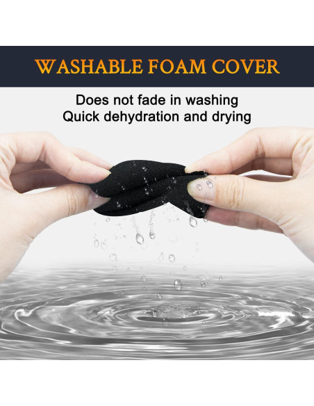 Filtros Pop para Micrófonos SOULWIT - 2 Pcs Espuma Negra