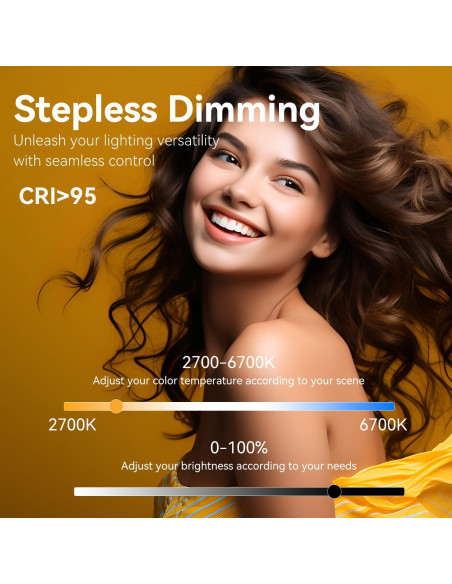 Anillo de Luz 55W 33cm Negro con Soporte y Control Remoto